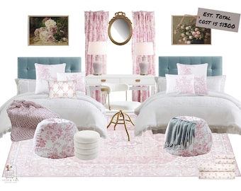 Design rose pour dortoir rose Love Shack