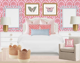 Girls Pink Bedroom Design