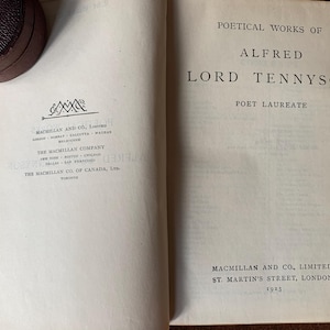 Vintage book. The Works of Alfred Lord Tennyson