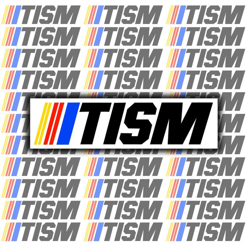 Nascar inspired Autism Awareness Weatherproof Glossy Sticker, Tism Sticker bild 2