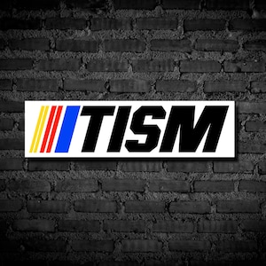 Nascar inspired Autism Awareness Weatherproof Glossy Sticker, Tism Sticker bild 1