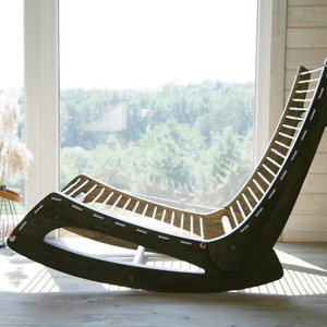 Lounge rocking chair (ash-tree)
