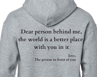 Unisex Hoodie: Be Kind Sweatshirt with Positive Quote