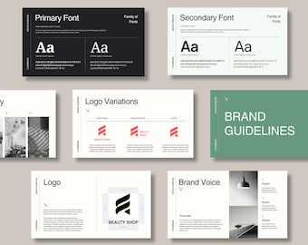 Nova | Brand Guidelines Brand Strategy Brand Presentation Slide Deck Template Marketing Strategy Canva Presentation Pitch Deck Template