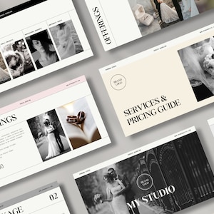Paris | Photographer Pricing Guide Template Services and Pricing Guide Canva Wedding Photographer Service Guide Wedding Photography Pricing