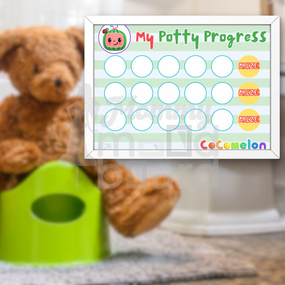 Cocomelon Potty - Etsy for Cocomelon Potty Chart Free Printable