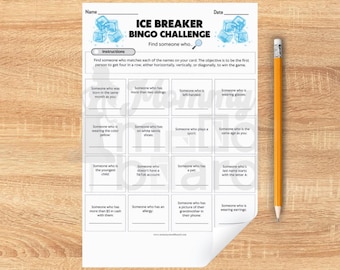 Ice Breaker Bingo Challenge