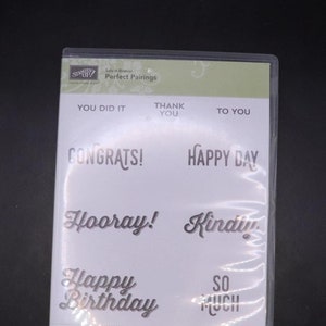 Perfect Pairings Stamp Set from STAMPIN UP