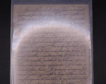 Stampin' Up! En Francais Background Stamp Wood Mounted Stamp