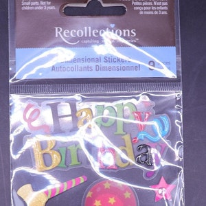 Pegatinas dimensionales Recuerdos (9uds)