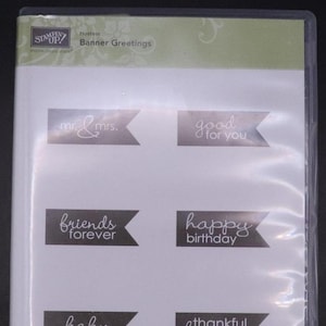 STAMPIN UP Banner Saluti Hostess Segt