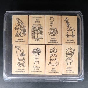 Stampin’ UP! Little Hellos Rubber Stamp Set - Retired