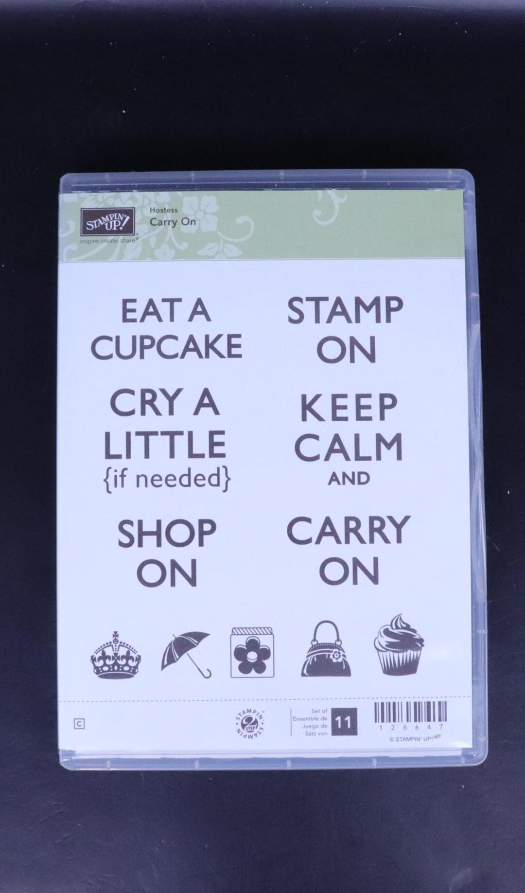Carry on Red Rubber Cling Stamp Set From STAMPIN UP - Etsy