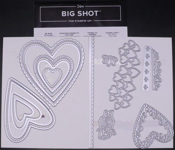 Stampin’up! スタンピンアップ ハート Stampin' UP! Meant to Be Stamp Set & Be Mine Stitched Framelits