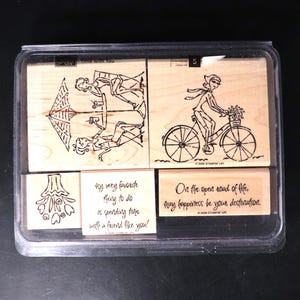 Stampin&#39; Up! Time With You Rubber Stamp Set - Retired RARE