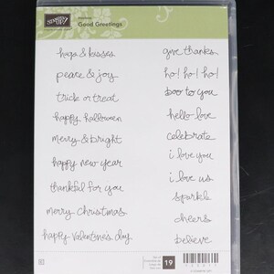 Set di timbri "Good Greetings" di STAMPIN UP