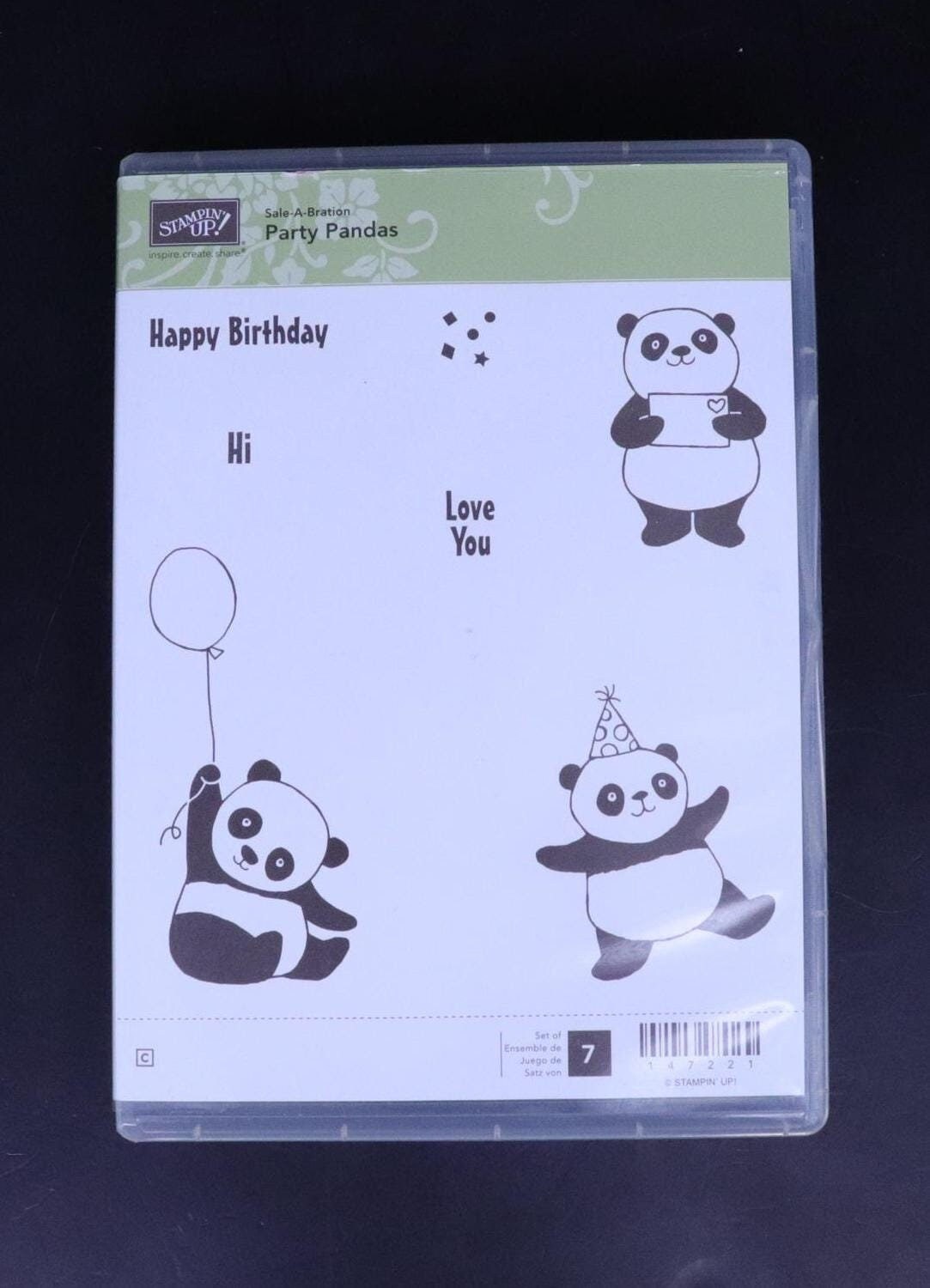 STAMPIN UPのパーティーパンダスタンプセット - Etsy 日本