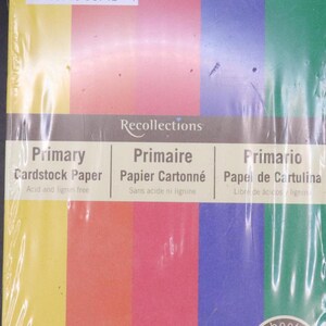 Papel cartulina primaria de Recollections