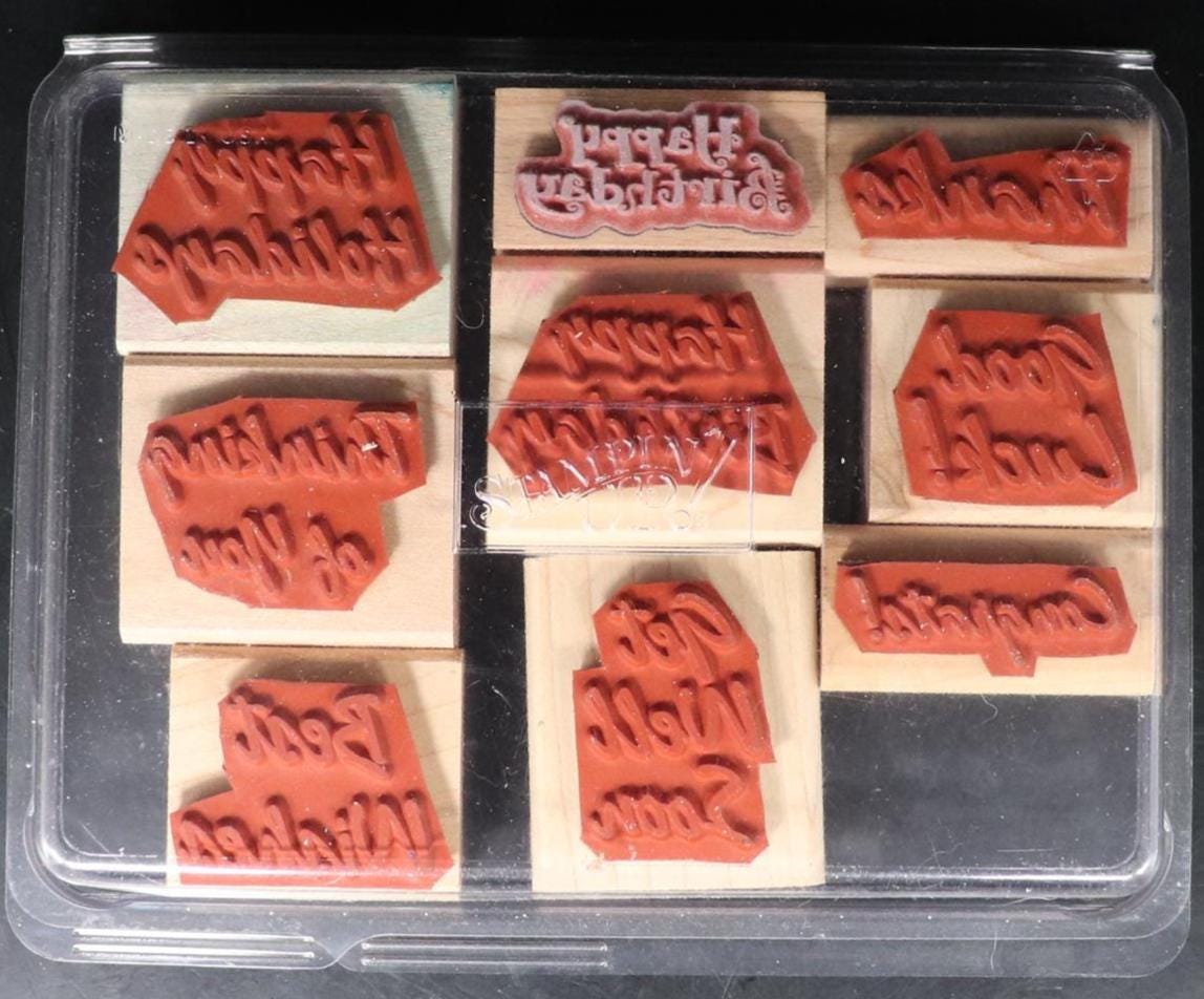 Stampin' UP! ボールド＆ベーシック グリーティング ラバースタンプ