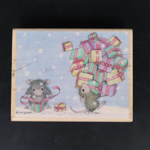 Tampon en bois, souris domestique, souris, elfes, HMJR1034, 2005, RARE