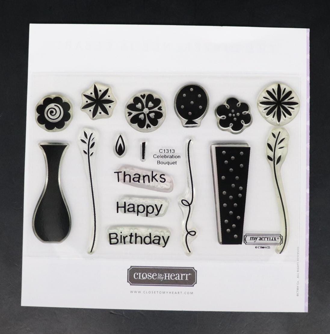 Close to My Heart My Acrylix Celebration Bouquet C1313 Stamp