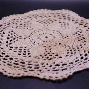 Ten Assorted Handmade Doilies of Various Sizes 9 in. Round 10