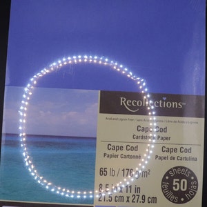 Recuerdos Cape Cod Cartulina Papel 8.5"x11"
