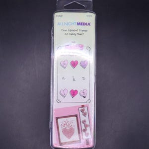 Selos de alfabeto transparentes All Night Media DJ Candy Heart - BNIP