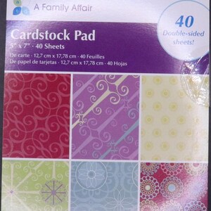 ATD A Family Affair Cardstock Pad