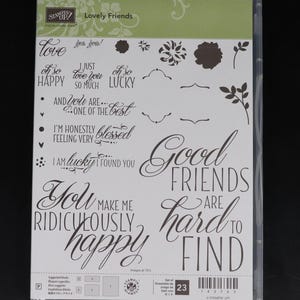 Jeu d'estampes et de matrices Lovely Friends de STAMPIN UP