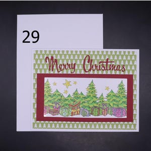 Handgemaakte kerstkaarten van Sue Nelson
