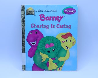 Little Golden Book: Barney Sharing is Caring 1998 Edition