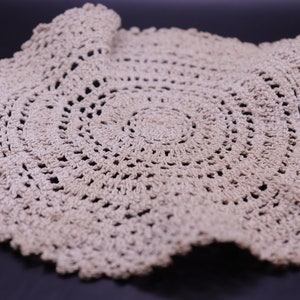 Ten Assorted Handmade Doilies of Various Sizes 8 in. Round 7