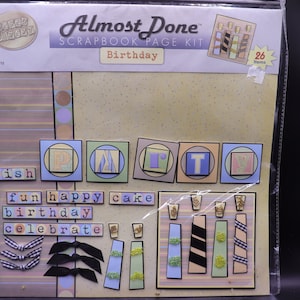 Kit per pagine di album di compleanno quasi finite di Paper Pizazz