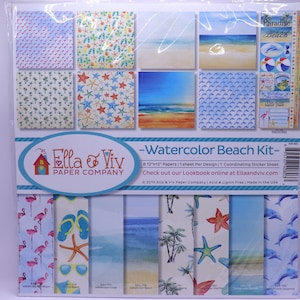 Ella & Viv Paper Company - Watercolor Beach Kit (2015)