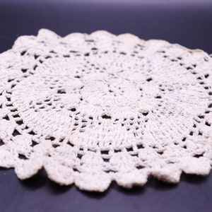 Ten Assorted Handmade Doilies of Various Sizes 7 in. Round 6