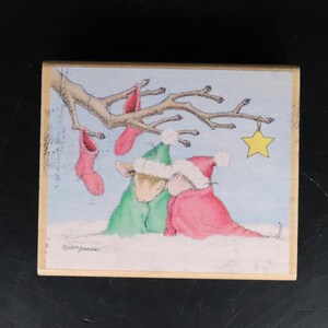 Stampabilities House Mouse Cuddly & Warm HMKR1046 Wooden Rubber Stamp, 2010