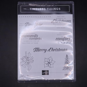 Juego de sellos transparentes Timeless Tidings de Stampin' UP!