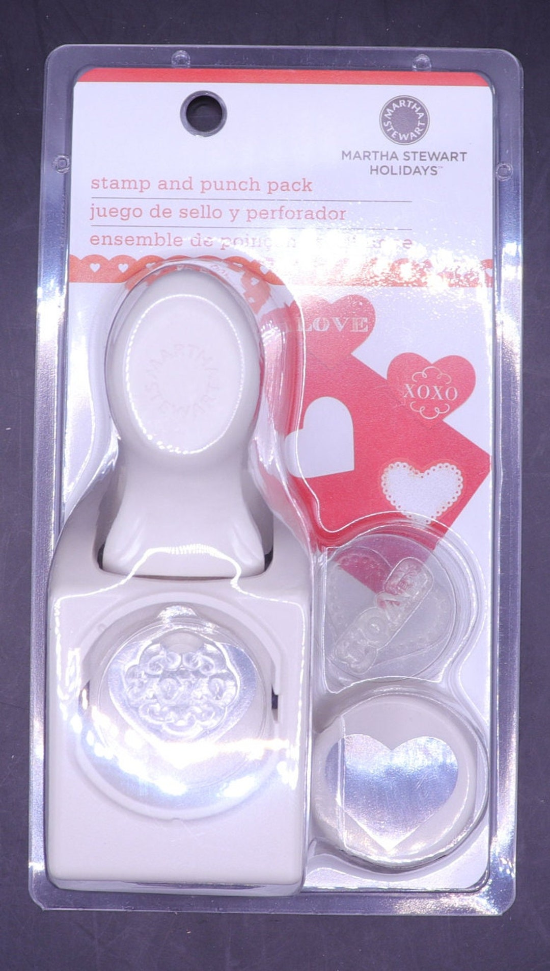マーサスチュワート ハート　love Martha Stewart Crafts Stamp and Punch LOVE LETTERS HEART Design