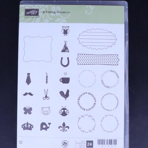 A Fitting Occasion Red Rubber Stamp Set from STAMPIN UP