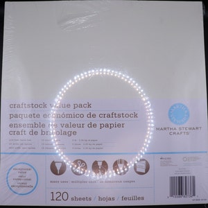 Papier cartonné artisanal Martha Stewart, emballage économique