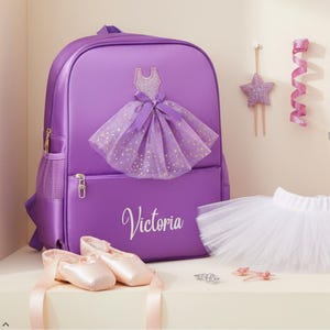 Zaino per danza classica, regalo jazz per ballerini, borsa da ballo per bambini, personalizzata