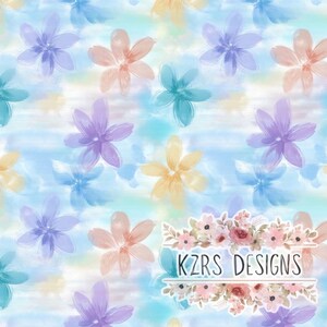 Watercolor Floral Seamless File