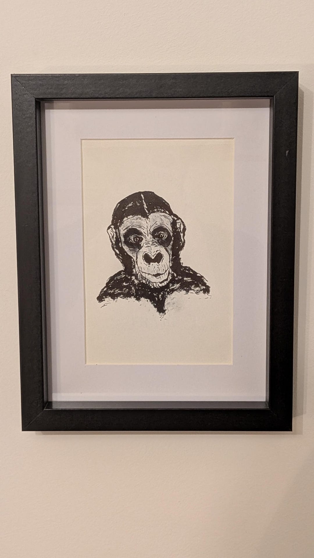 1/1 Original Brush Pen Chimpanzee - Etsy