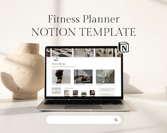 Notion Template Fitness Planner, Fitness Progress Tracker, Self-Care Workout Planner, Notion Dashboard, Goal Planner