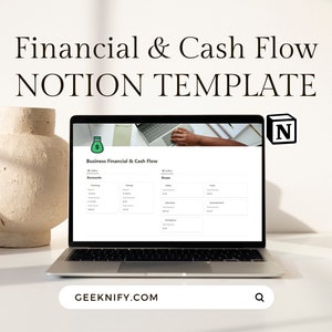 Notion Business Template, Cash Flow Tracker, Business Finance Template, Income and Expense Tracker, Bill Payment Tracker