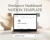 Notion Business Hub, Freelancer Dashboard Notion Template, Client Business Tracker, Project Management, Task Tracker, Client Onboarding