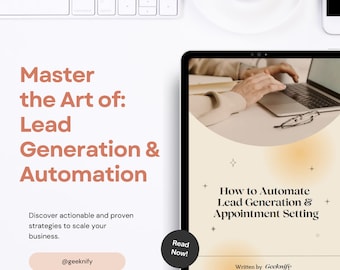 Lead Generation & Automation eBook, Content Marketing Strategy Digital Guide, Master Resell Rights, PLR eBook, Sales Funnel, Passive Income