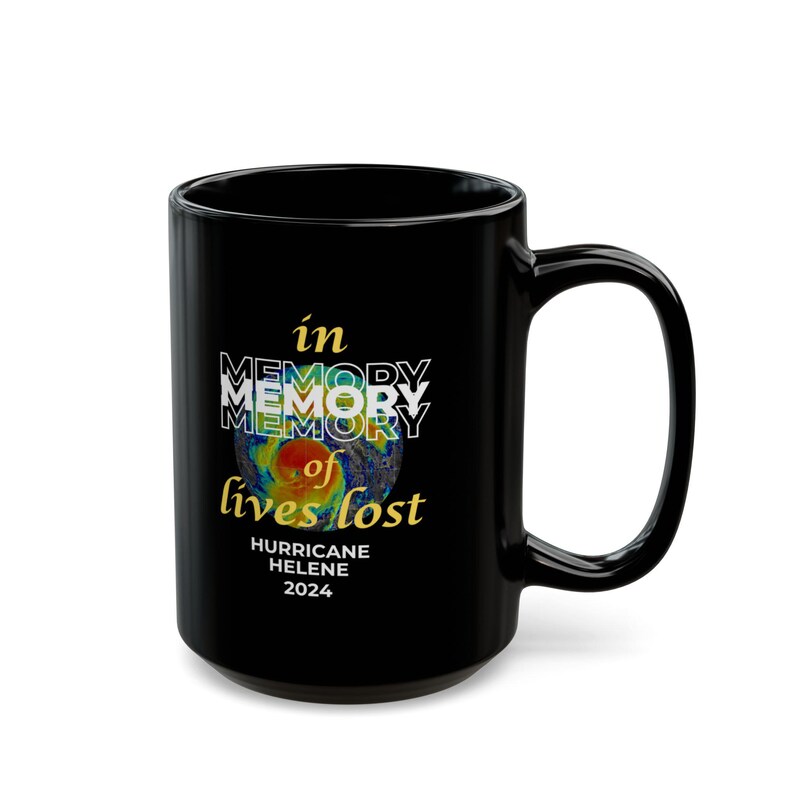 Memorial Mug for Hurricane Helene Victims Weather Radar Design Etsy