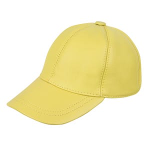 Lime Leder Baseballkappe, Echtes Leder Baseballkappe, Frau Lederhut, Verstellbare Mann Baseballkappe, Unisex Hut, Frau Lederhut